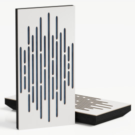 Narrow Acoustic Panel "Wave-F Fabric" White