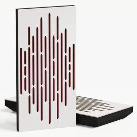 Narrow Acoustic Panel "Wave-F Fabric" White