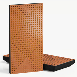 Narrow Acoustic Panel "WILDS-F Fabric" Cherry