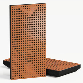 Narrow Acoustic Panel "WILDS-F Fabric" Cherry