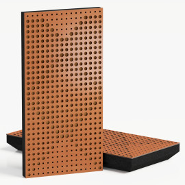 Narrow Acoustic Panel "WILDS-F Fabric" Cherry