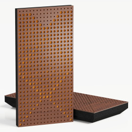 Narrow Acoustic Panel "WILDS-F Fabric" Nut