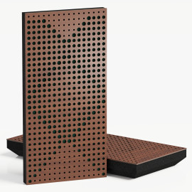 Narrow Acoustic Panel "WILDS-F Fabric" Nut