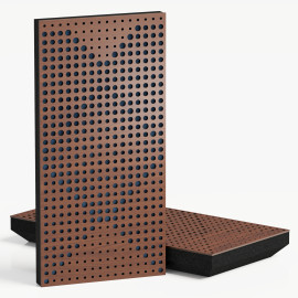 Narrow Acoustic Panel "WILDS-F Fabric" Nut