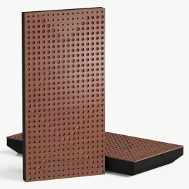 Narrow Acoustic Panel "WILDS-F Fabric" Nut