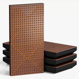 Narrow Acoustic Panel "WILDS-F Fabric" Nut