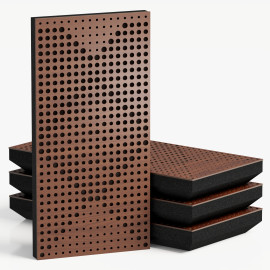 Narrow Acoustic Panel "WILDS-F Fabric" Nut