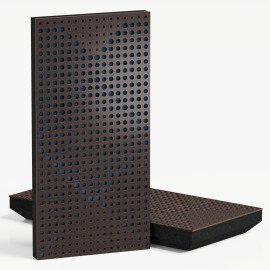 Narrow Acoustic Panel "WILDS-F Fabric" Wenge