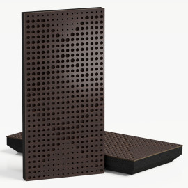 Narrow Acoustic Panel "WILDS-F Fabric" Wenge