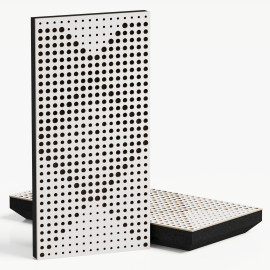 Narrow Acoustic Panel "WILDS-F Fabric" White