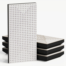 Narrow Acoustic Panel "WILDS-F Fabric" White