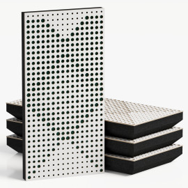 Narrow Acoustic Panel "WILDS-F Fabric" White