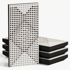 Narrow Acoustic Panel "WILDS-F Fabric" White