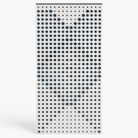 Narrow Acoustic Panel "WILDS-F Fabric" White