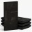 Narrow Acoustic Panel "WILDS-F Fabric" Black Gloss