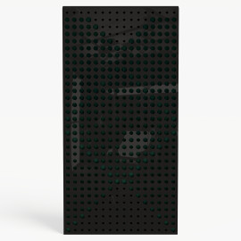 Narrow Acoustic Panel "WILDS-F Fabric" Black Gloss