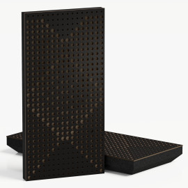 Narrow Acoustic Panel "WILDS-F Fabric" Black