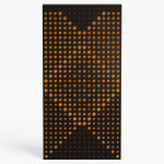 Narrow Acoustic Panel "WILDS-F Fabric" Black