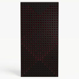 Narrow Acoustic Panel "WILDS-F Fabric" Black