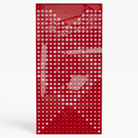 Narrow Acoustic Panel "WILDS-F Fabric" Red Gloss