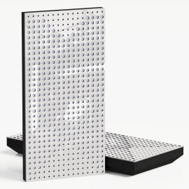 Narrow Acoustic Panel "WILDS-F Fabric" White Gloss