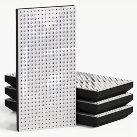 Narrow Acoustic Panel "WILDS-F Fabric" White Gloss