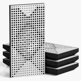 Narrow Acoustic Panel "WILDS-F Fabric" White Gloss