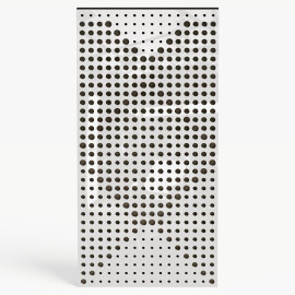 Narrow Acoustic Panel "WILDS-F Fabric" White Gloss