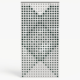 Narrow Acoustic Panel "WILDS-F Fabric" White Gloss