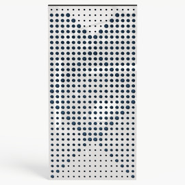 Narrow Acoustic Panel "WILDS-F Fabric" White Gloss