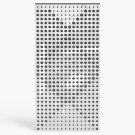 Narrow Acoustic Panel "WILDS-F Fabric" White Gloss