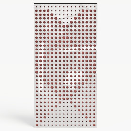 Narrow Acoustic Panel "WILDS-F Fabric" White Gloss