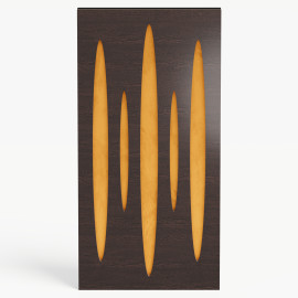Narrow Acoustic Panel "Pulsar-F Fabric" Wenge