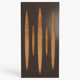 Narrow Acoustic Panel "Pulsar-F Fabric" Wenge