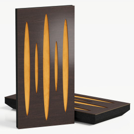 Narrow Acoustic Panel "Pulsar-F Fabric" Wenge