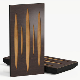 Narrow Acoustic Panel "Pulsar-F Fabric" Wenge