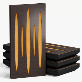 Narrow Acoustic Panel "Pulsar-F Fabric" Wenge