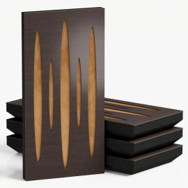 Narrow Acoustic Panel "Pulsar-F Fabric" Wenge