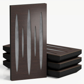 Narrow Acoustic Panel "Pulsar-F Fabric" Wenge