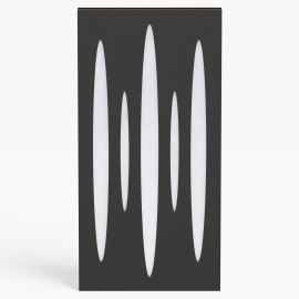 Narrow Acoustic Panel "Pulsar-F Fabric" Black