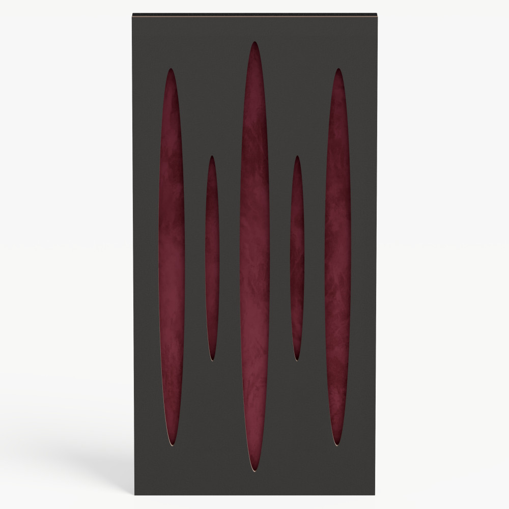 Narrow Acoustic Panel "Pulsar-F Fabric" Black