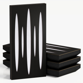 Narrow Acoustic Panel "Pulsar-F Fabric" Black