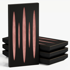 Narrow Acoustic Panel "Pulsar-F Fabric" Black