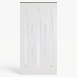 Narrow Acoustic Panel "Pulsar-F Fabric" White