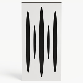 Narrow Acoustic Panel "Pulsar-F Fabric" White