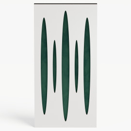 Narrow Acoustic Panel "Pulsar-F Fabric" White