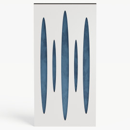 Narrow Acoustic Panel "Pulsar-F Fabric" White