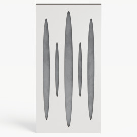 Narrow Acoustic Panel "Pulsar-F Fabric" White