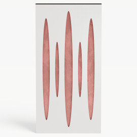 Narrow Acoustic Panel "Pulsar-F Fabric" White