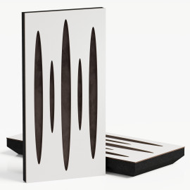 Narrow Acoustic Panel "Pulsar-F Fabric" White